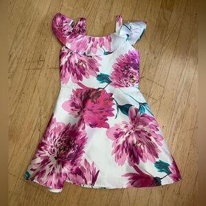 Children’s place pink flower dress satin feel new with tags